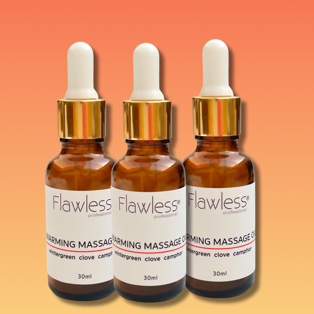 Warming Massage Oil - Flawless Professional