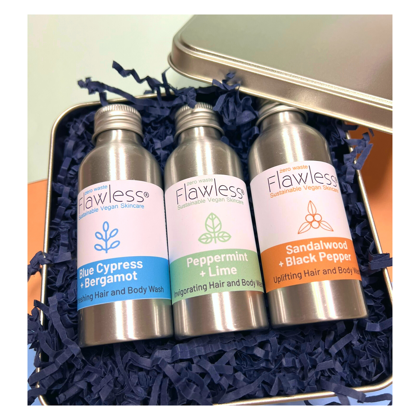 NEW Men's Hair and Bodywash Eco Gift Tin