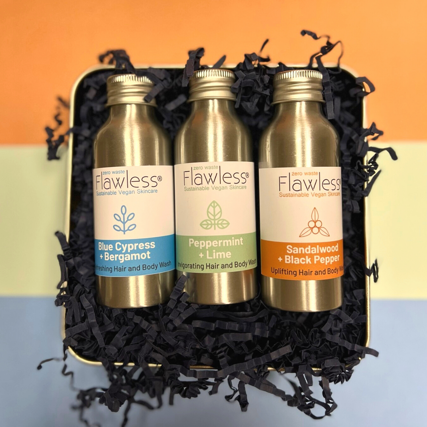 NEW Men's Hair and Bodywash Eco Gift Tin