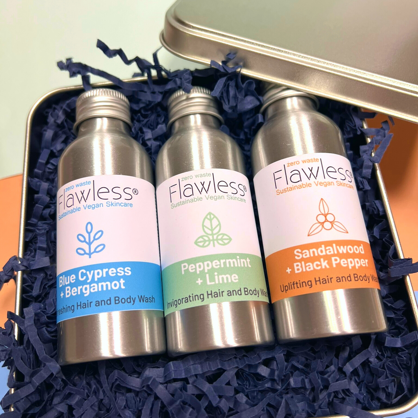 NEW Men's Hair and Bodywash Eco Gift Tin