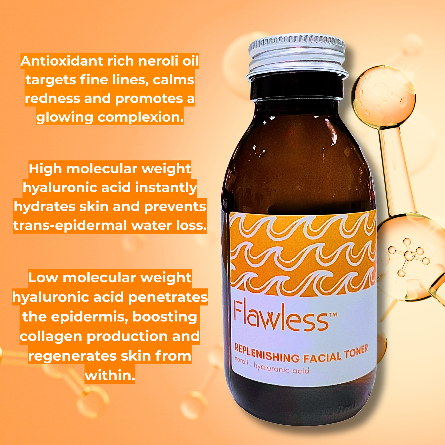 NEW Replenishing Facial Toner - Neroli and Hyaluronic Acid