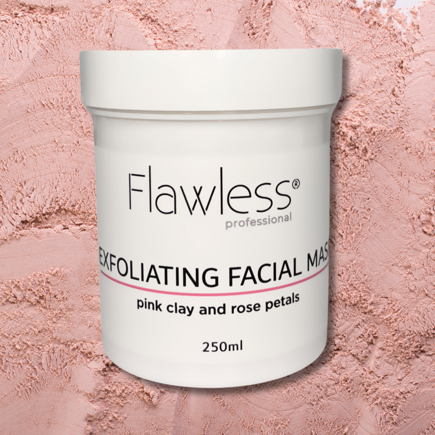 Pink Clay and Rose Exfoliating Clay Facial Mask