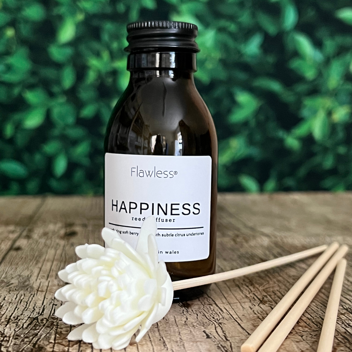 Eco Reed Diffuser - Happiness:  Blackcurrant, Bergamot and French Cypress