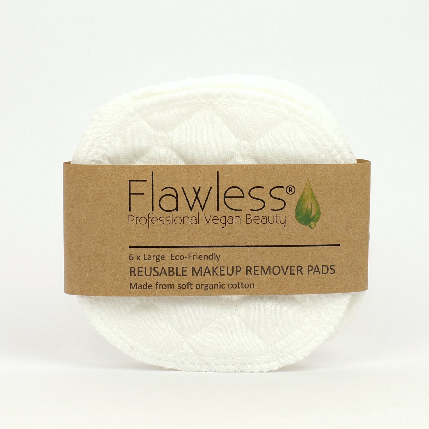 Reusable Organic Cotton Makeup Remover Pads x 6