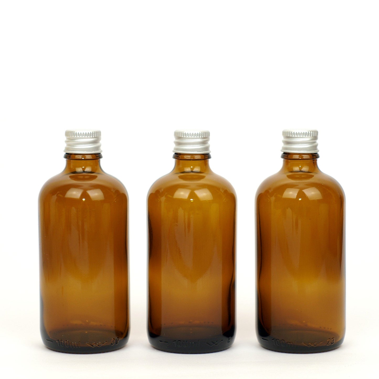 Amber Glass Refillable Bottles -multiple sizes available