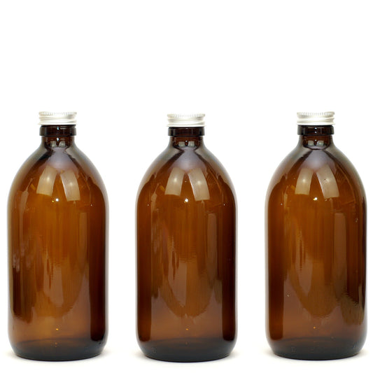 Amber Glass Refillable Bottles -multiple sizes available
