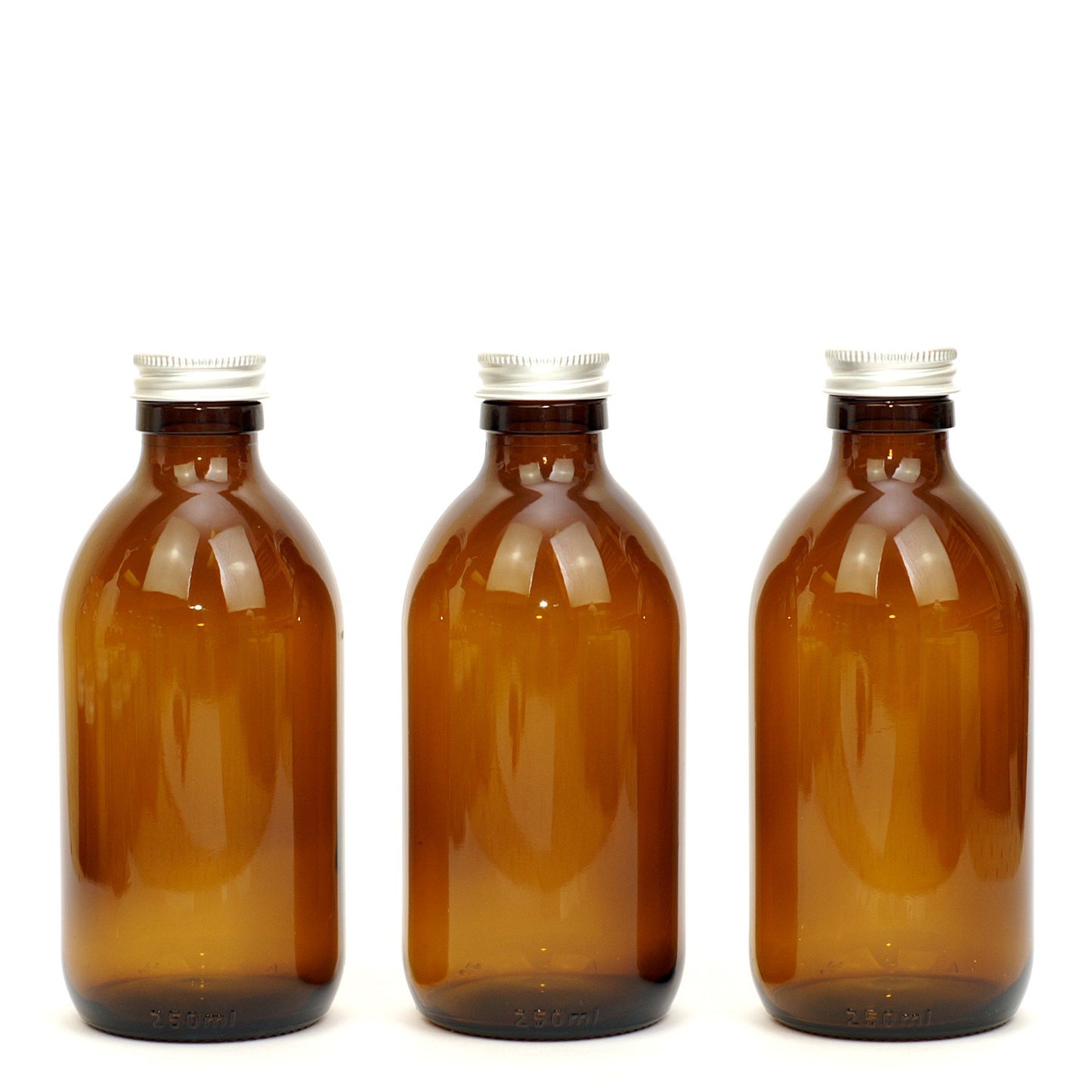 Amber Glass Refillable Bottles -multiple sizes available